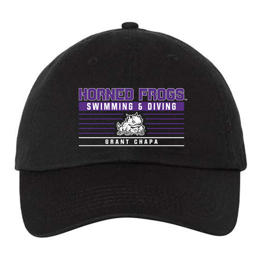 TCU - NCAA Men's Swimming & Diving : Grant Chapa - Dad Hat-0