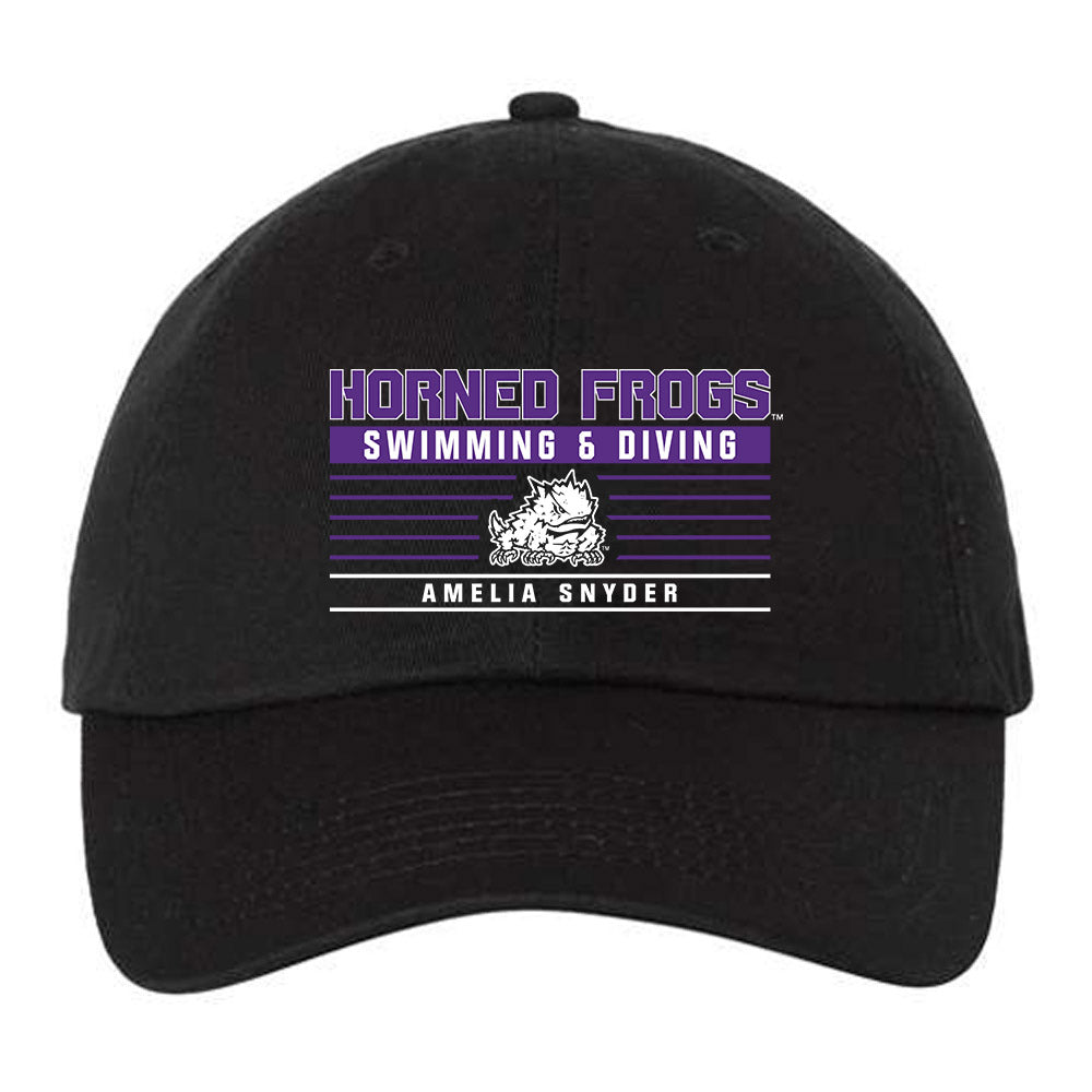 TCU - NCAA Women's Swimming & Diving : Amelia Snyder - Dad Hat-0