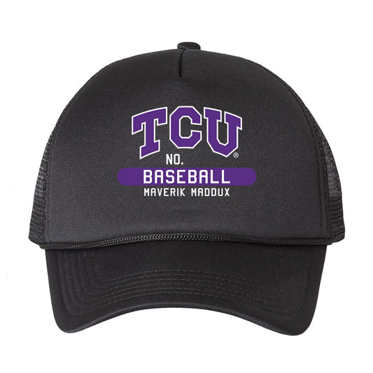 TCU - NCAA Baseball : Maverik Maddux - Trucker Hat-0