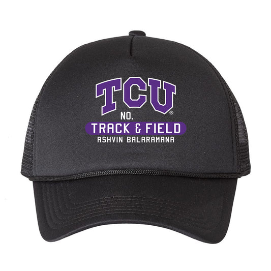TCU - NCAA Men's Track & Field : Ashvin Balaramana - Trucker Hat-0