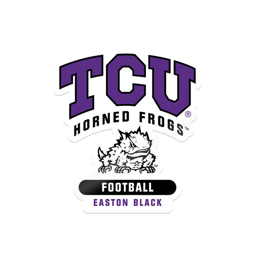 TCU - NCAA Football : Easton Black - Stickers White