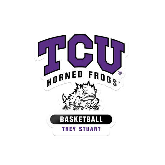 TCU - NCAA Men's Basketball : Trey Stuart - Stickers White