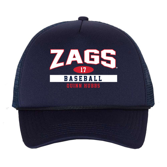 Gonzaga - NCAA Baseball : Quinn Hubbs - Trucker Hat-0
