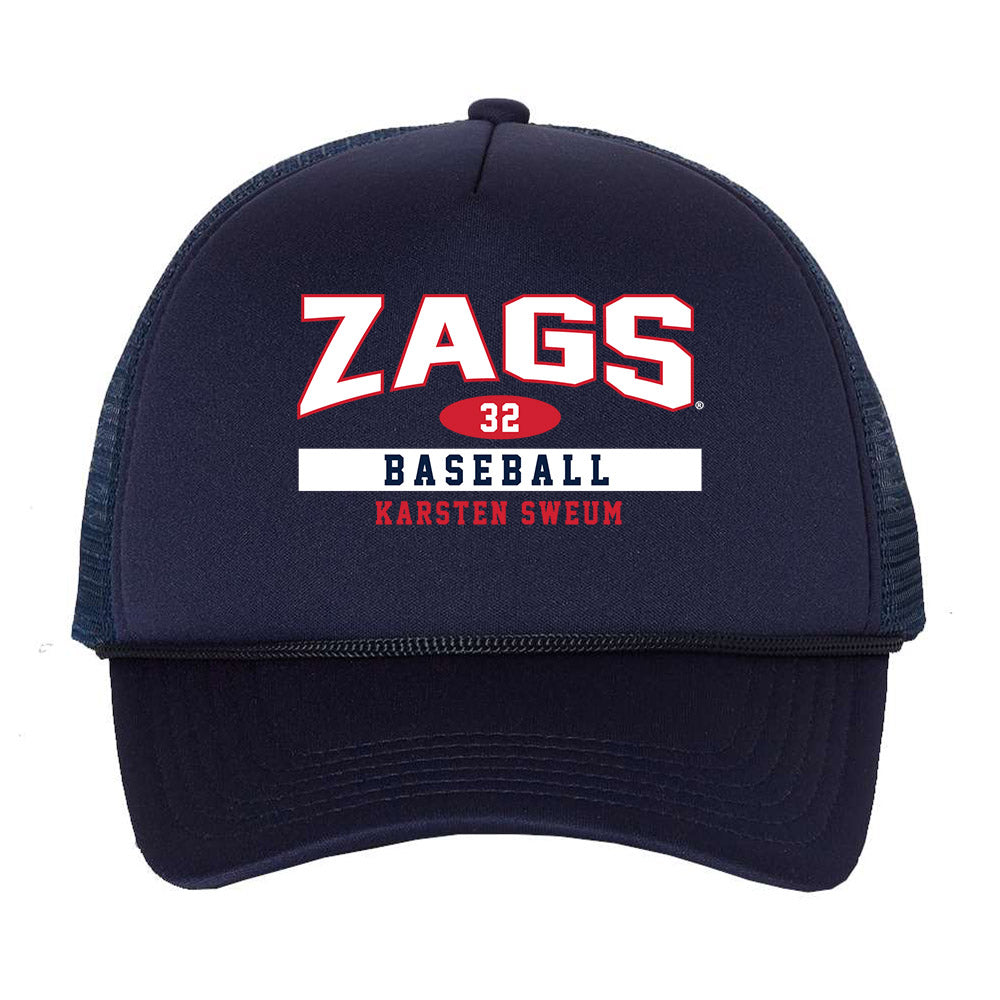 Gonzaga - NCAA Baseball : Karsten Sweum - Trucker Hat-0