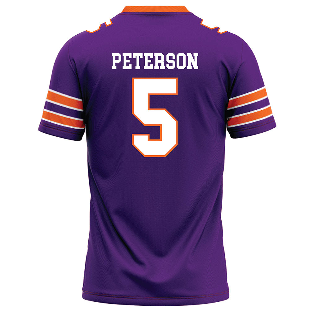 HWS - NCAA Football : Marcus Peterson - Purple Football Jersey-1