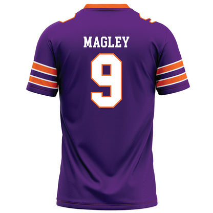 HWS - NCAA Football : Jackson Magley - Purple Football Jersey-1