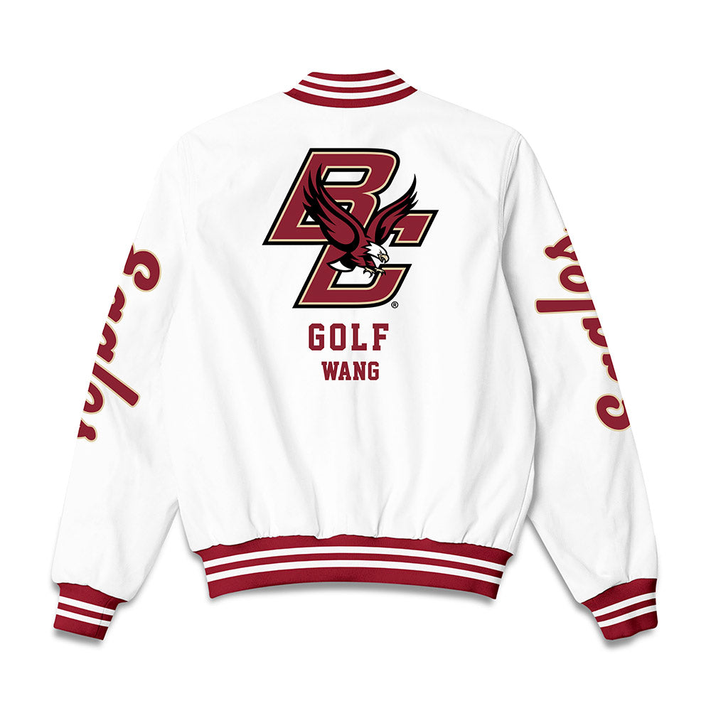 Boston College - NCAA Men's Golf : Thomas Wang - Bomber Jacket-1