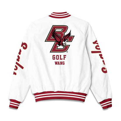 Boston College - NCAA Men's Golf : Thomas Wang - Bomber Jacket-1