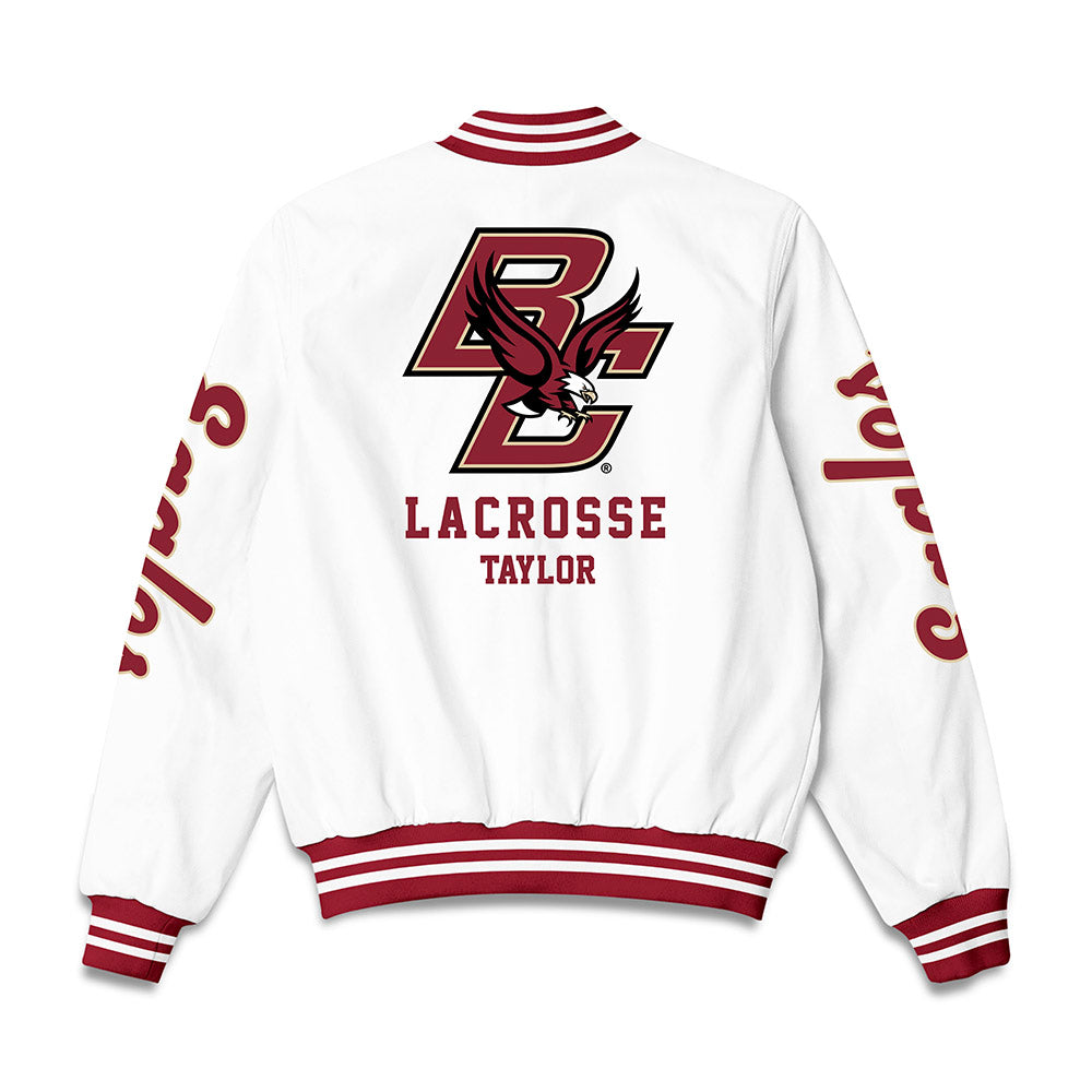 Boston College - NCAA Women's Lacrosse : Rory Taylor - Bomber Jacket-1