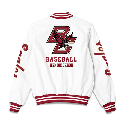 Boston College - NCAA Baseball : Carter Hendrickson - Bomber Jacket-1