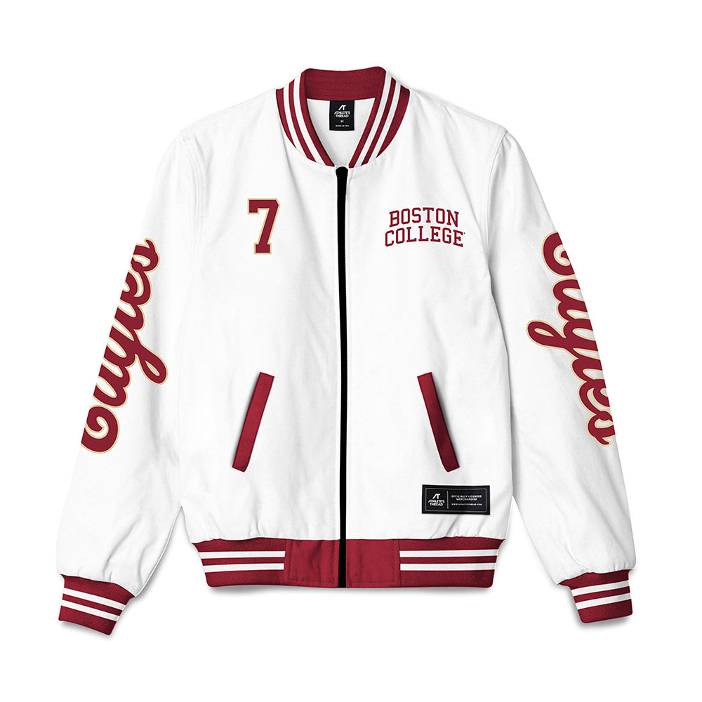 Boston College - NCAA Football : Jake Coniglio - Bomber Jacket-0