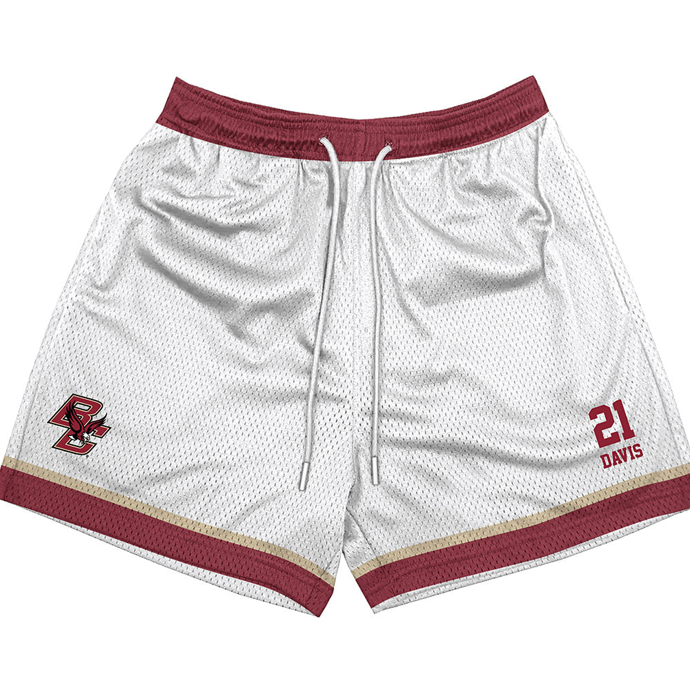 Boston College - NCAA Baseball : Champ Davis - White Shorts-0