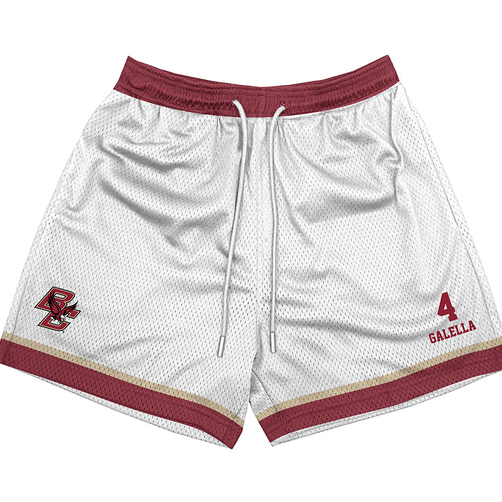 Boston College - NCAA Softball : Mia Galella - White Shorts-0