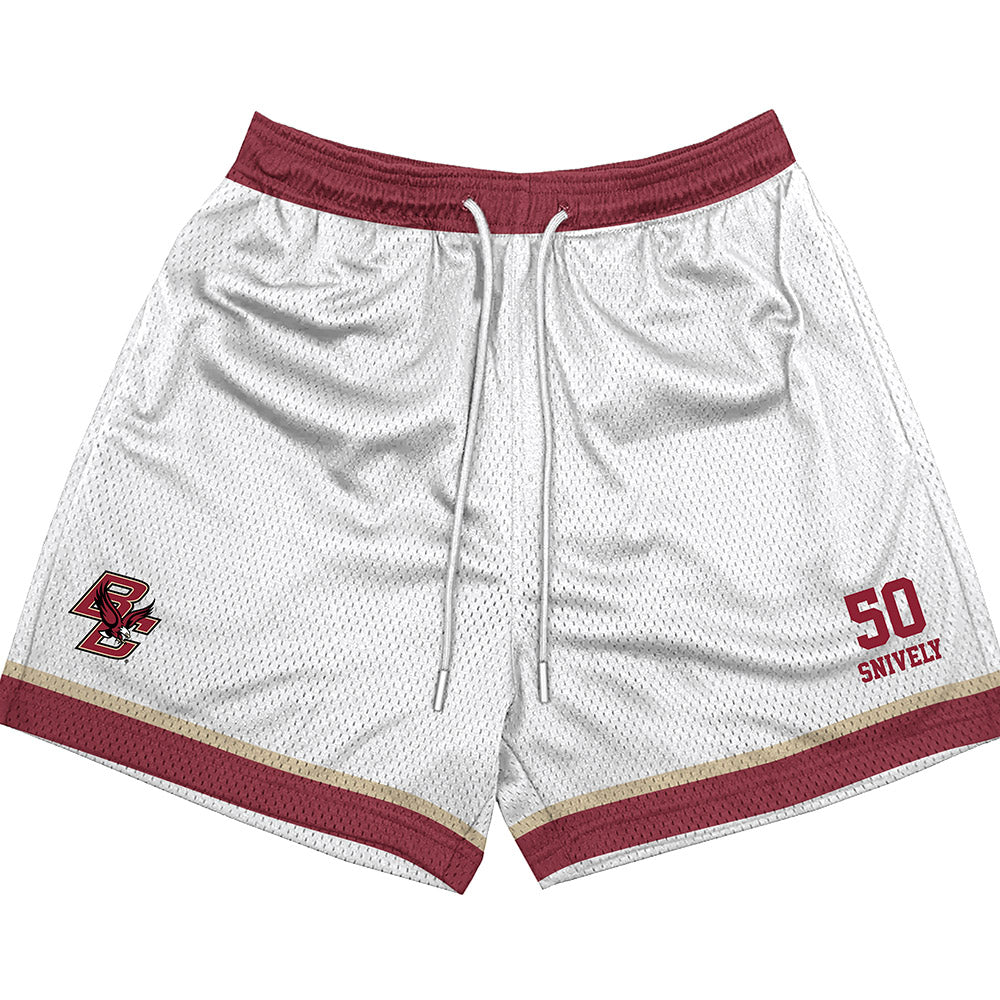 Boston College - NCAA Football : Owen Snively - White Shorts-0
