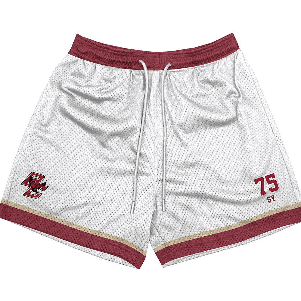 Boston College - NCAA Football : Pape Abdoulaye Sy - White Shorts-0