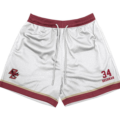 Boston College - NCAA Football : Duke Brennan - White Shorts-0