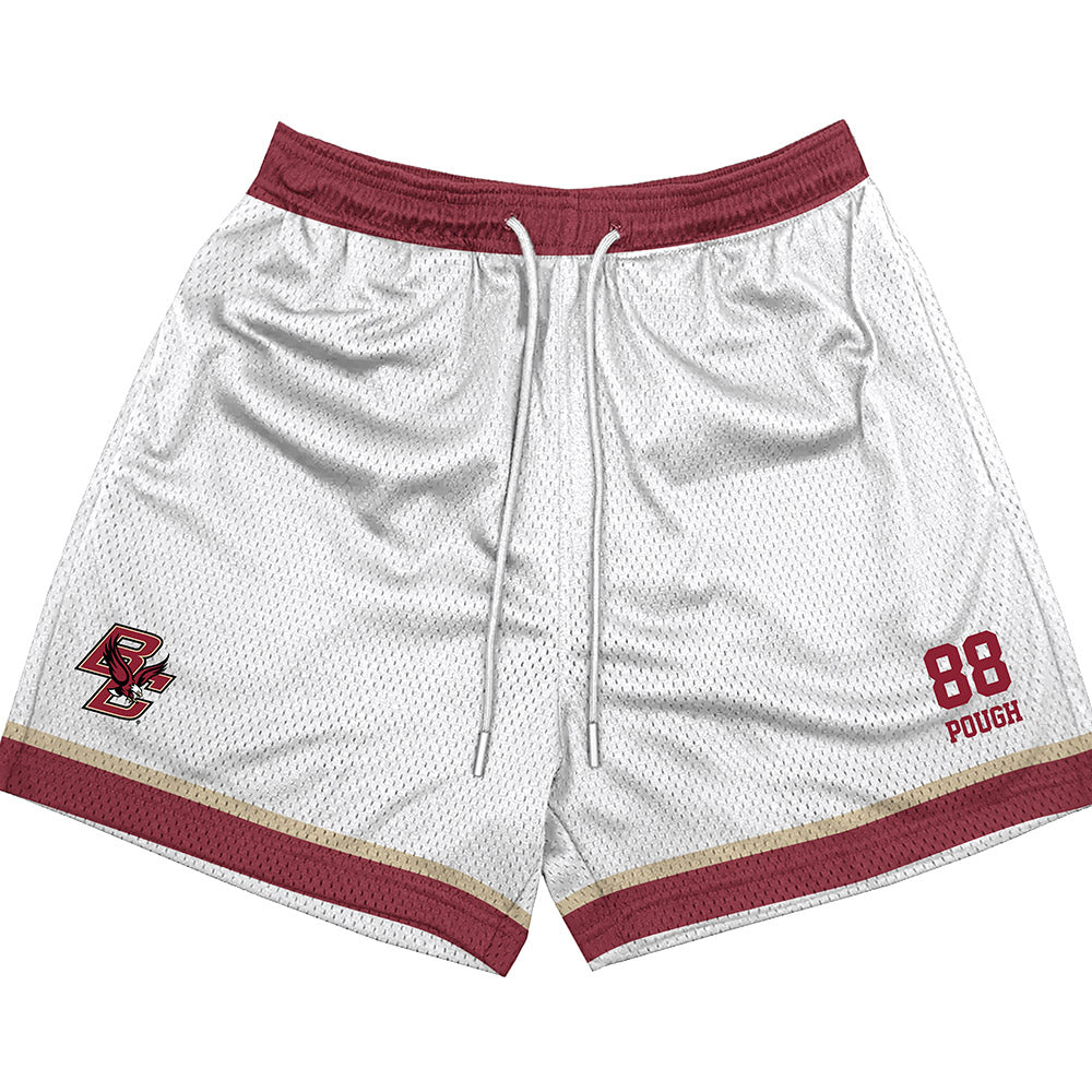 Boston College - NCAA Football : Dawson Pough - White Shorts-0