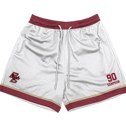 Boston College - NCAA Football : KJ Sampson - White Shorts-0