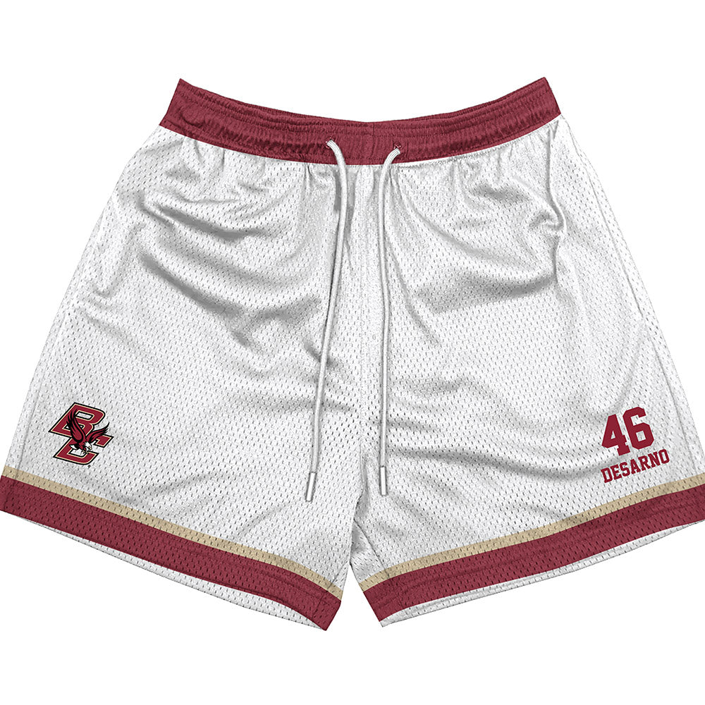 Boston College - NCAA Football : Dominic DeSarno - White Shorts-0