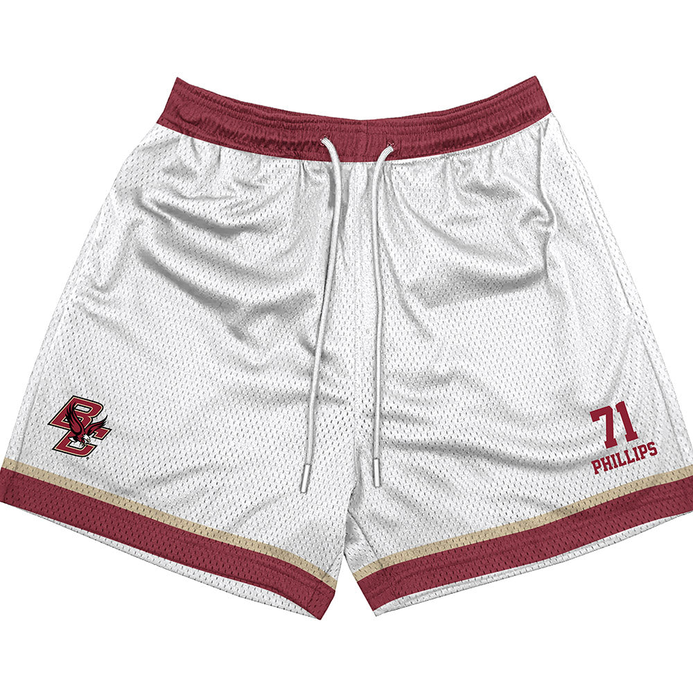 Boston College - NCAA Football : Kristian Phillips - White Shorts-0