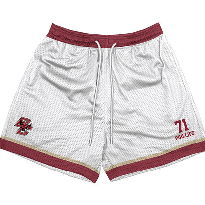 Boston College - NCAA Football : Kristian Phillips - White Shorts-0