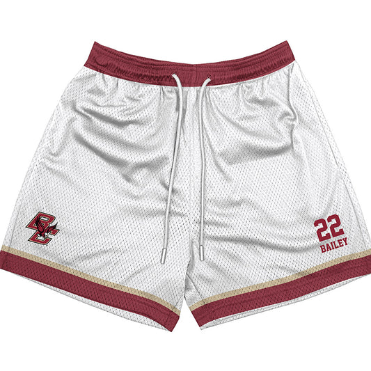Boston College - NCAA Men's Basketball : Jack Bailey - White Shorts-0