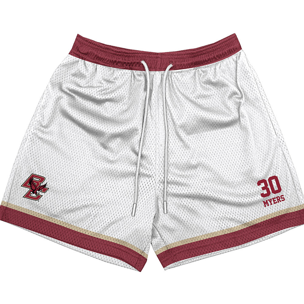 Boston College - NCAA Football : Xavier Myers - White Shorts-0