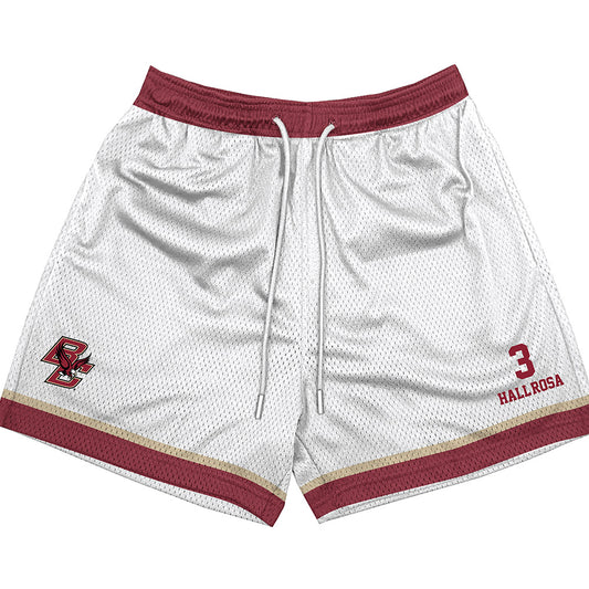 Boston College - NCAA Women's Basketball : Natalia Hall-Rosa - White Shorts-0