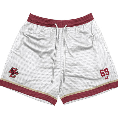 Boston College - NCAA Football : Marek Jin - White Shorts-0