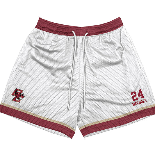 Boston College - NCAA Women's Lacrosse : MaryHelen McCooey - White Shorts-0