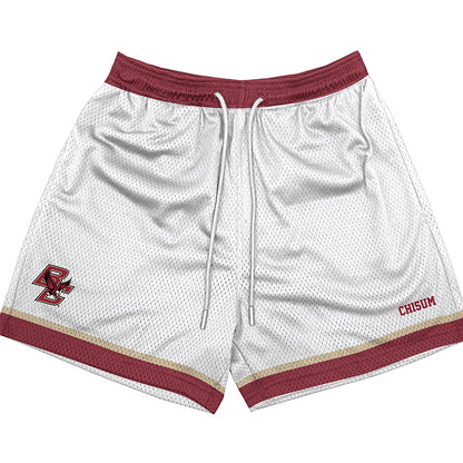 Boston College - NCAA Men's Golf : Connor Chisum - White Shorts-0