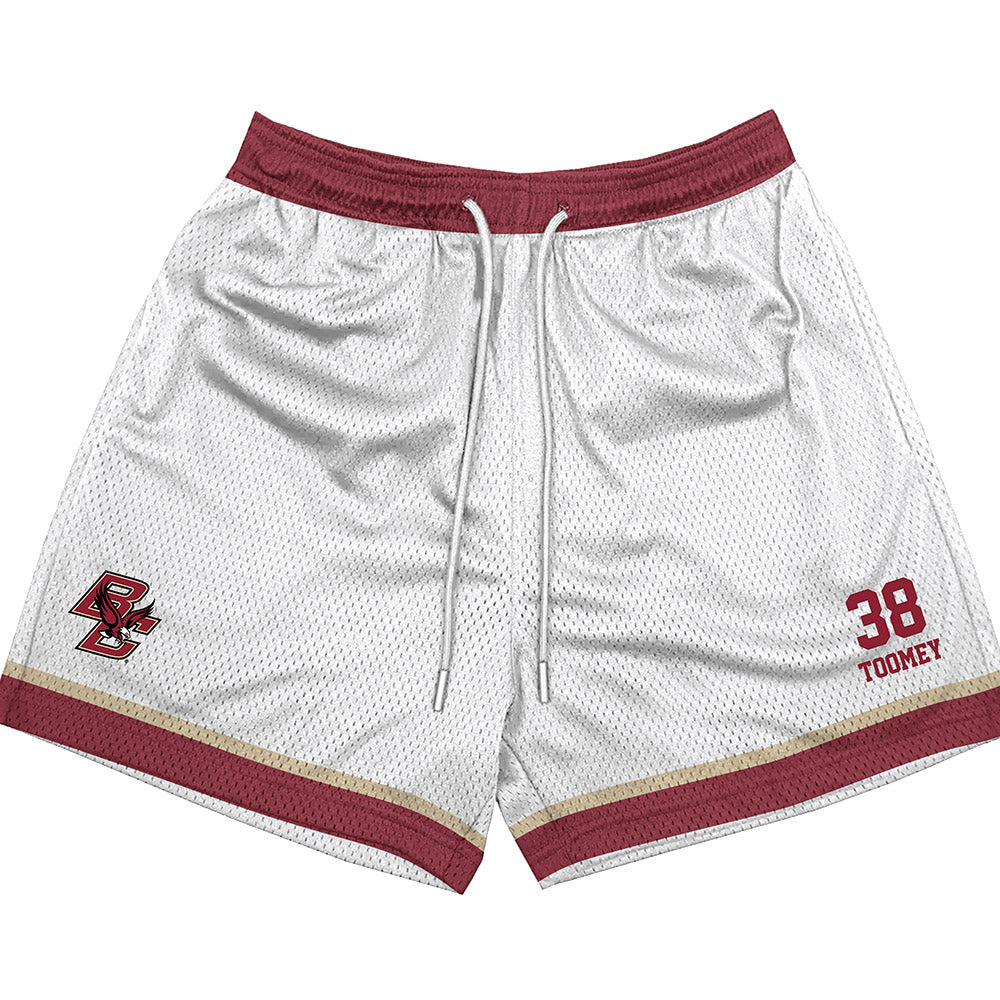 Boston College - NCAA Baseball : Jack Toomey - White Shorts-0