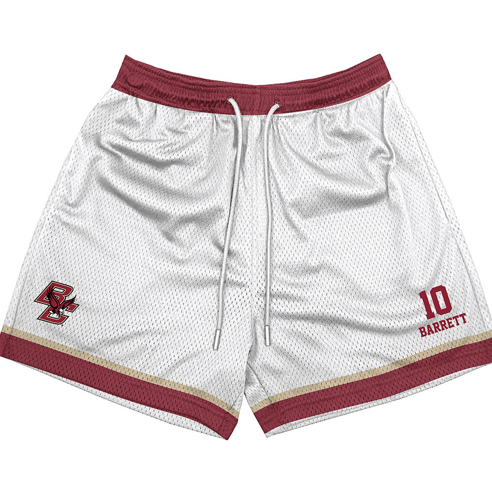 Boston College - NCAA Women's Soccer : Tess Barrett - White Shorts-0