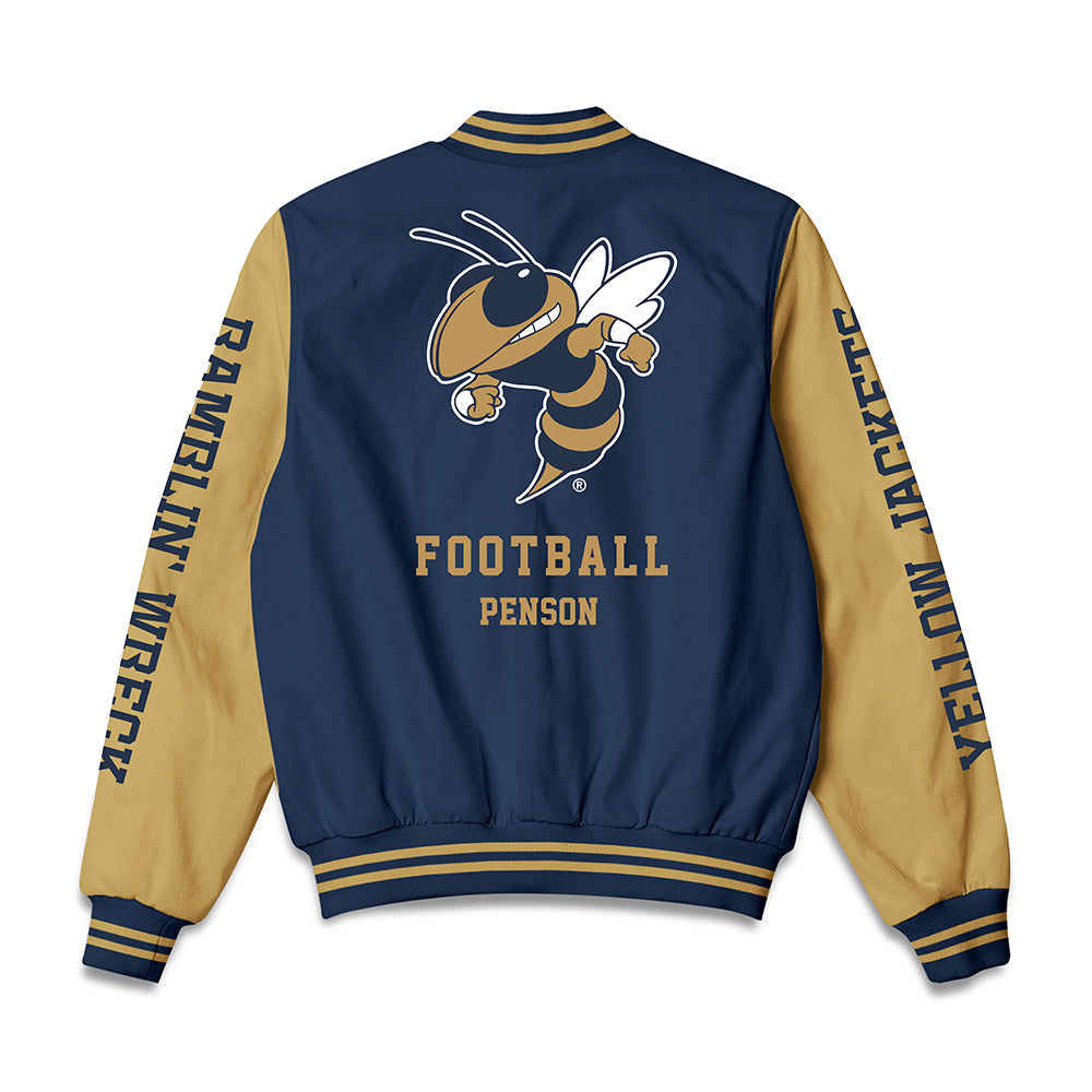 Georgia Tech - NCAA Football : Dalen Penson - Bomber Jacket-1