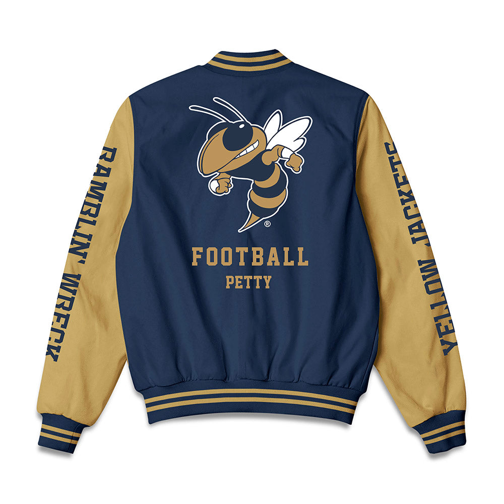 Georgia Tech - NCAA Football : Josh Petty - Bomber Jacket-1