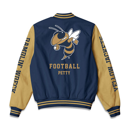 Georgia Tech - NCAA Football : Josh Petty - Bomber Jacket-1