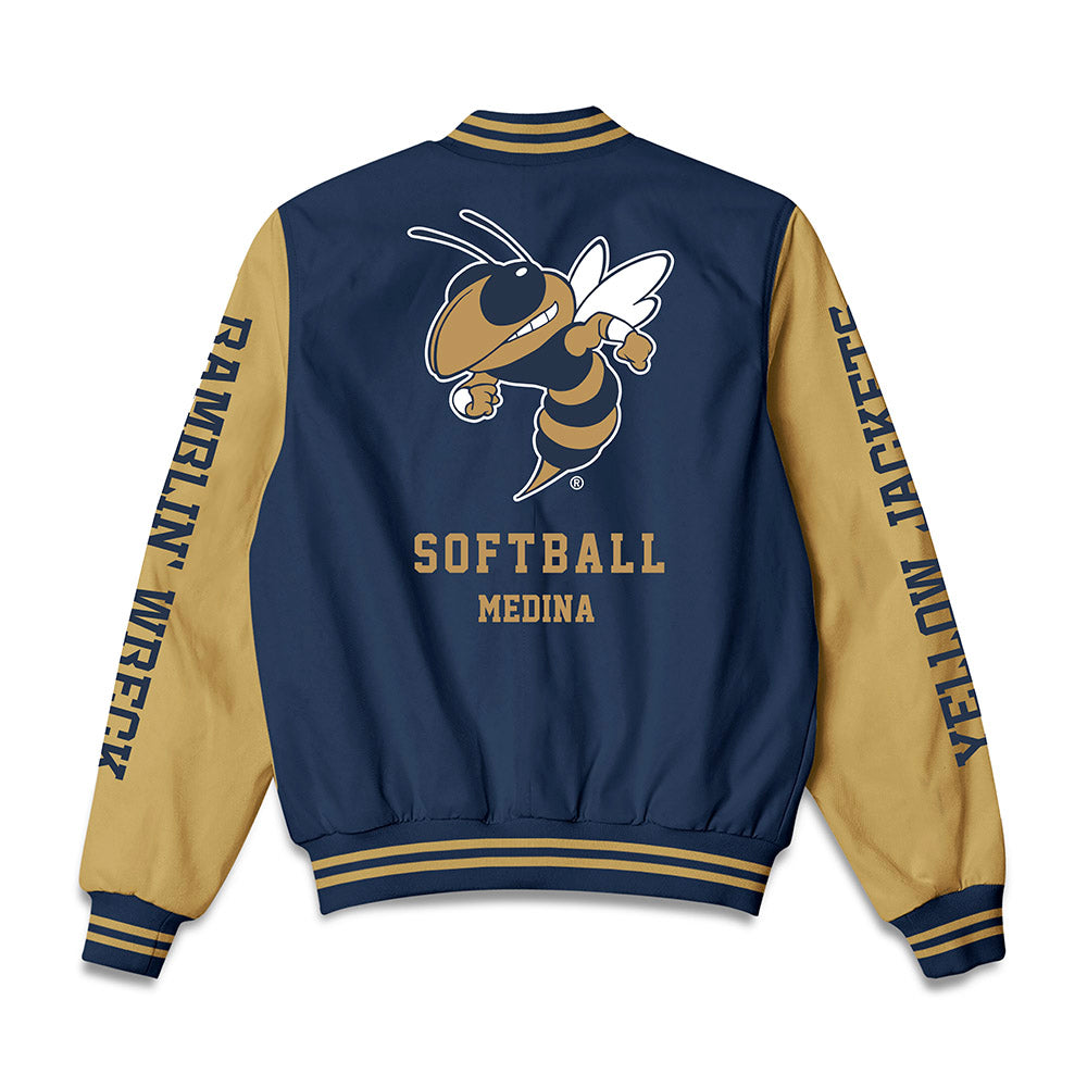 Georgia Tech - NCAA Softball : Holly Medina - Bomber Jacket-1