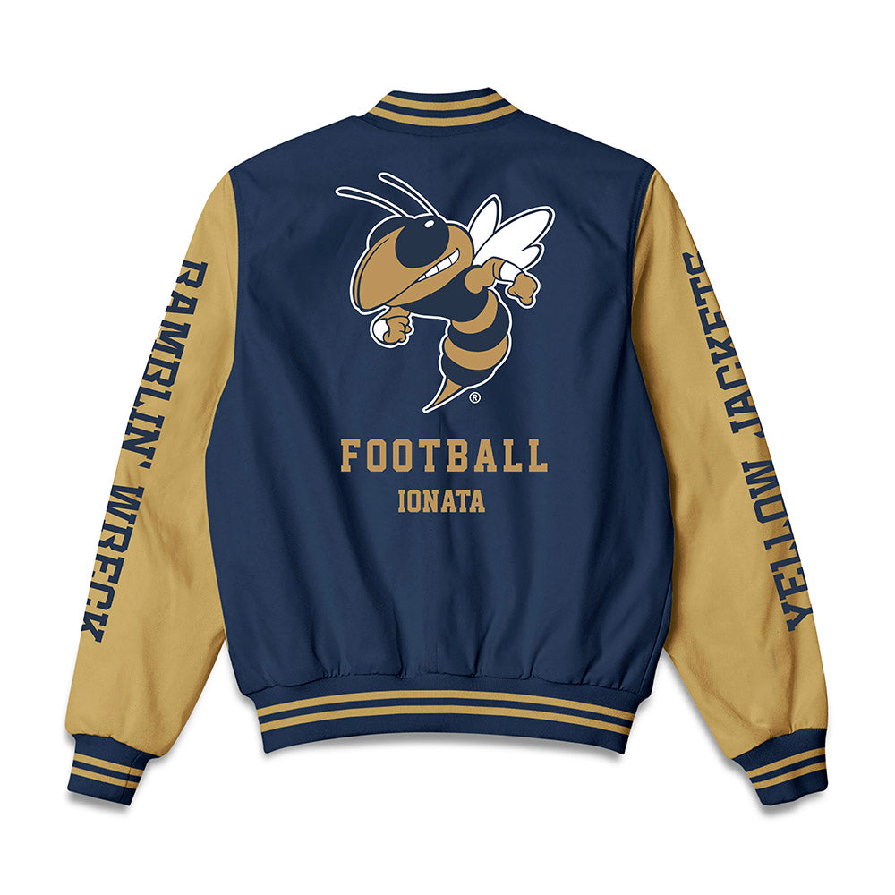 Georgia Tech - NCAA Football : Joseph Ionata - Bomber Jacket-1