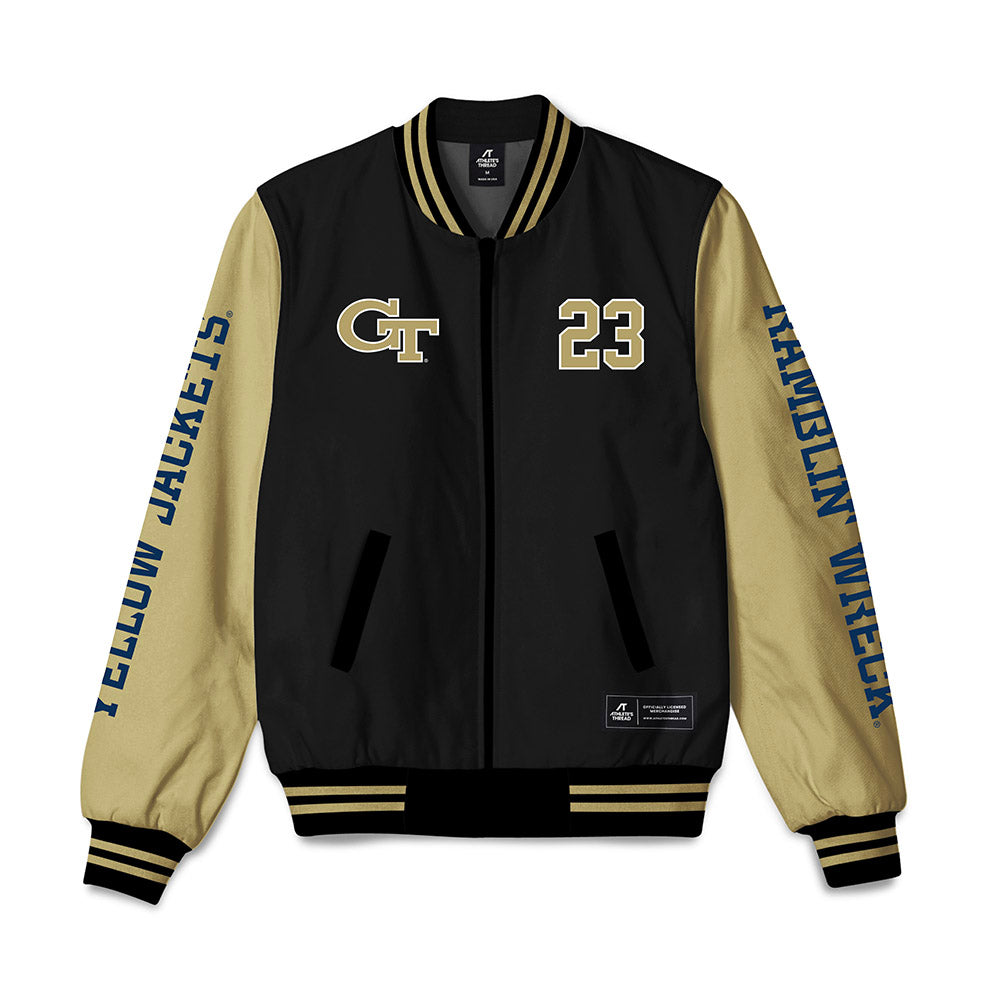 Georgia Tech - NCAA Womens Basketball : RusneAugustinaite - Bomber Jacket-0