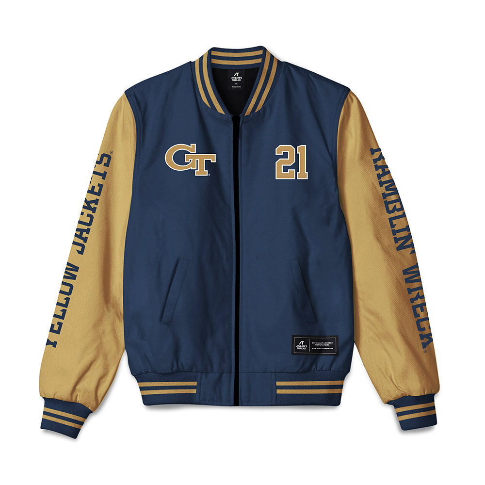 Georgia Tech - NCAA Football : Daylon Gordon - Bomber Jacket-0
