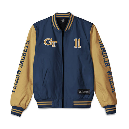 Georgia Tech - NCAA Football : Chad Alexander - Bomber Jacket-0