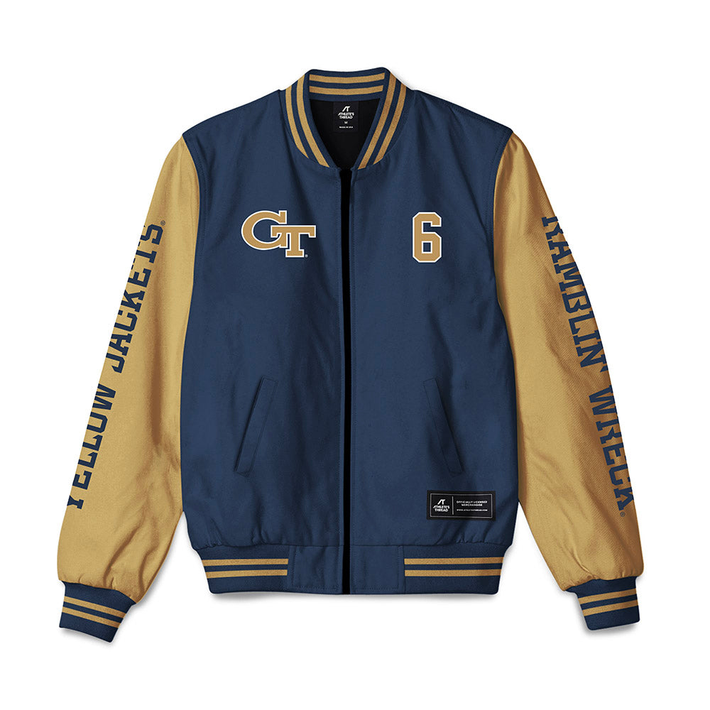Georgia Tech - NCAA Women's Volleyball : Mana Kaneko - Bomber Jacket-0