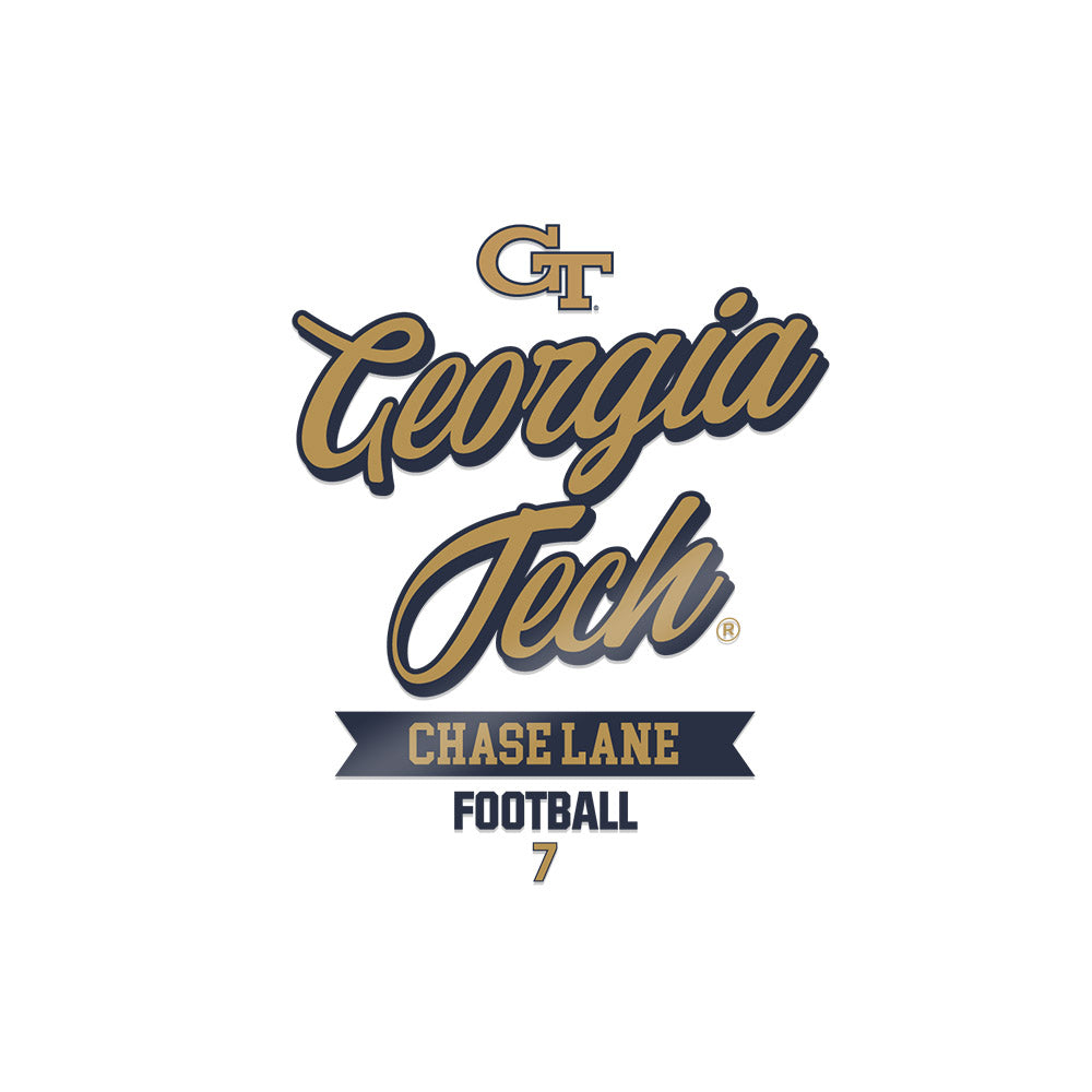 Georgia Tech - NCAA Football : Chase Lane - Sticker-0