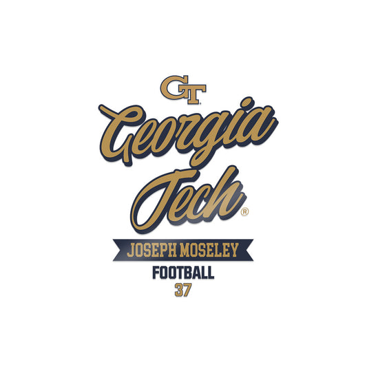Georgia Tech - NCAA Football : Joseph Moseley - Sticker-0