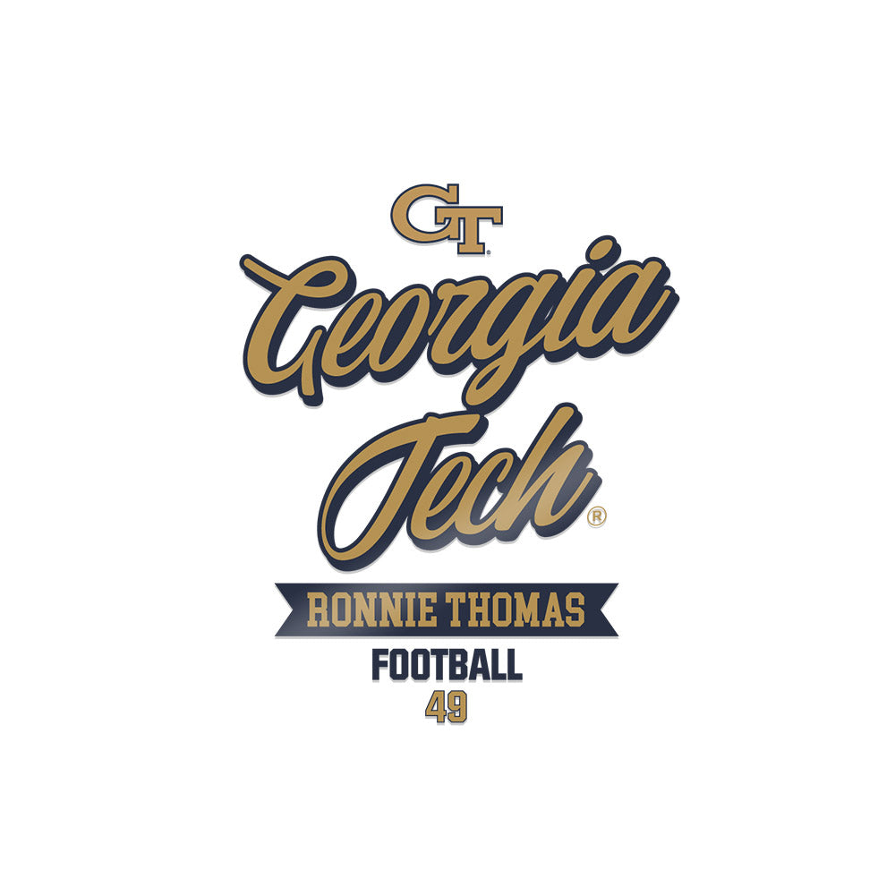 Georgia Tech - NCAA Football : Ronnie Thomas - Sticker-0