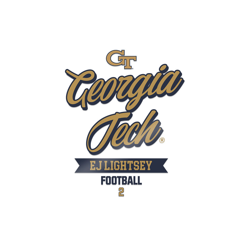 Georgia Tech - NCAA Football : Ej Lightsey - Sticker-0