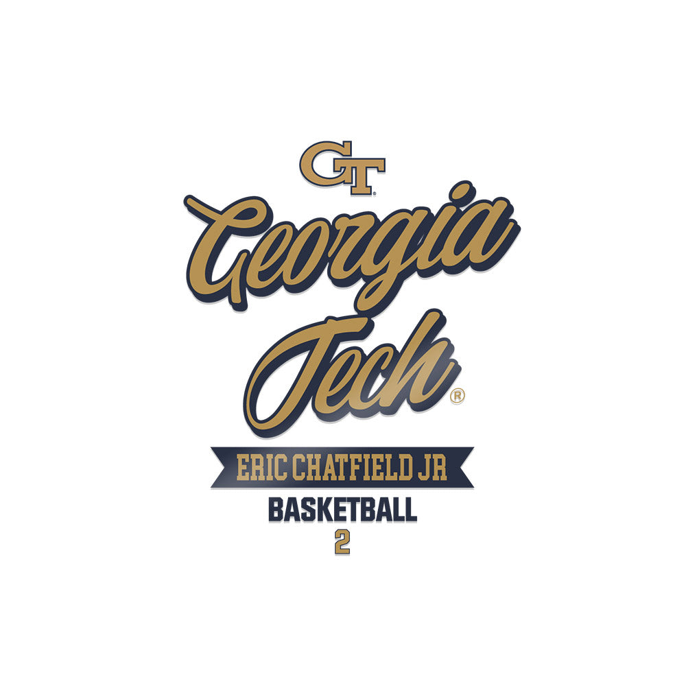 Georgia Tech - NCAA Men's Basketball : Eric Chatfield Jr - Sticker-0
