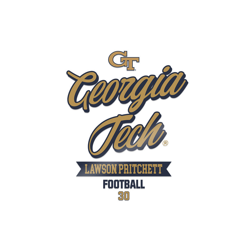 Georgia Tech - NCAA Football : Lawson Pritchett - Sticker-0