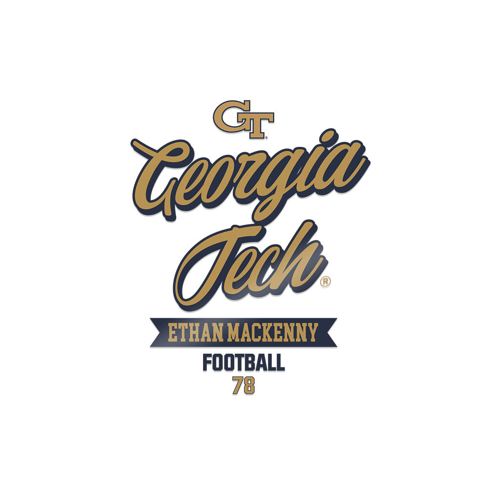 Georgia Tech - NCAA Football : Ethan Mackenny - Sticker-0