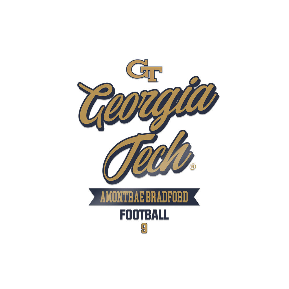 Georgia Tech - NCAA Football : Amontrae Bradford - Sticker-0